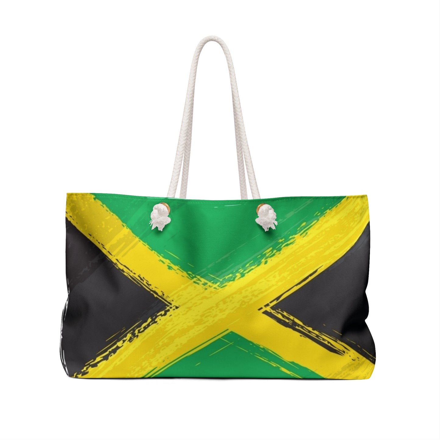 Vibrant Jamaican Flag Weekender Bag - Perfect for Travel & Beach Getaways