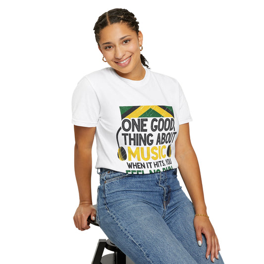 "One Good Thing About Music" Unisex Tshirt