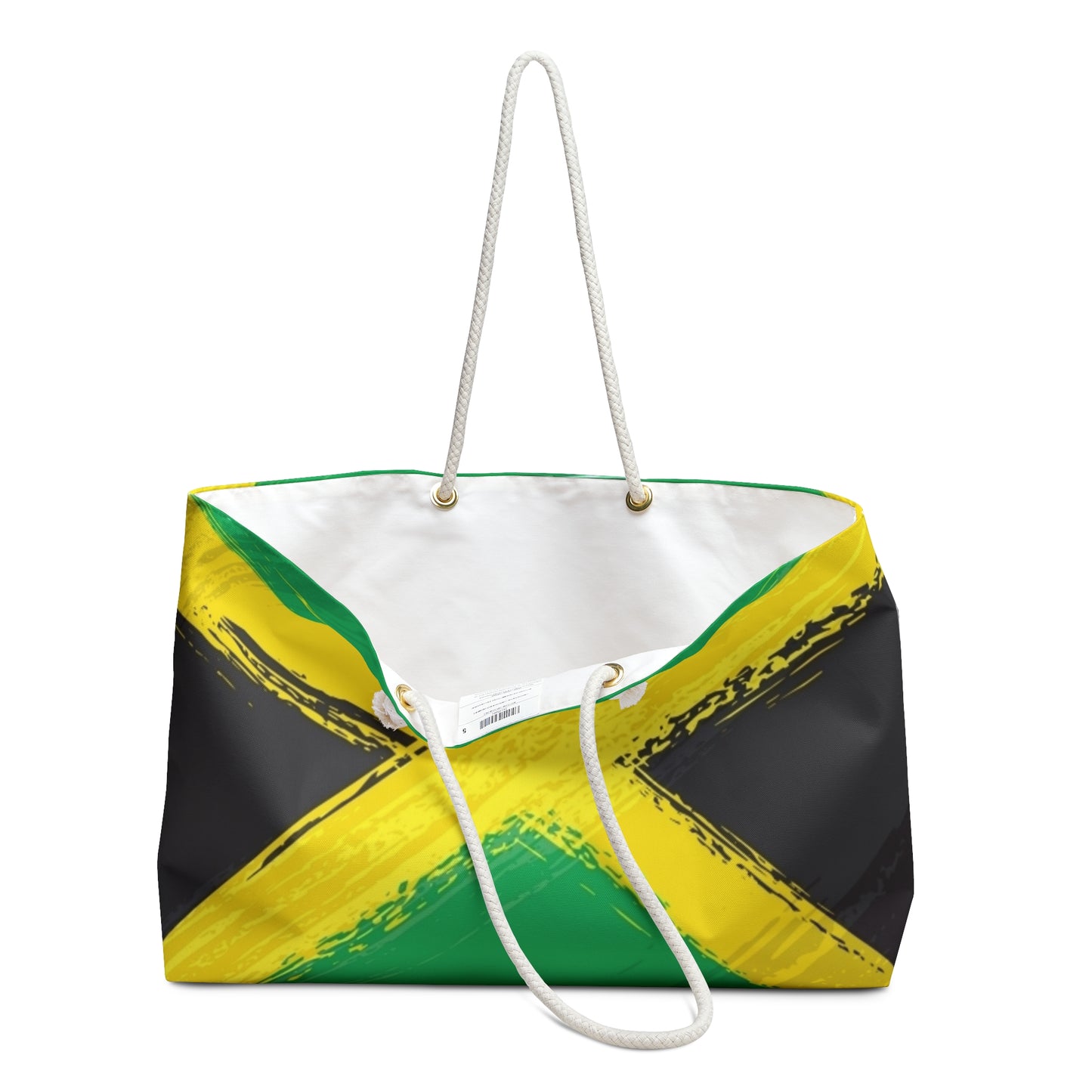 Vibrant Jamaican Flag Weekender Bag - Perfect for Travel & Beach Getaways