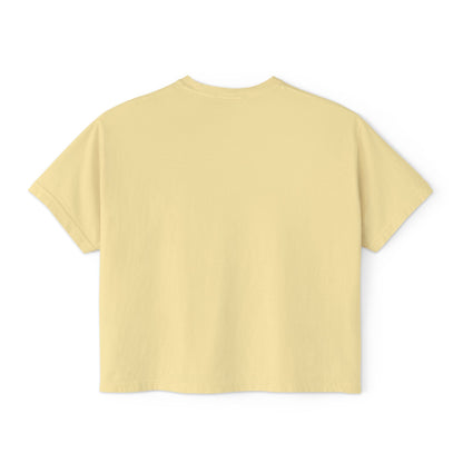 Bold Lip Drip Women's Boxy Tee - Trendy Graphic Top for Casual Vibes