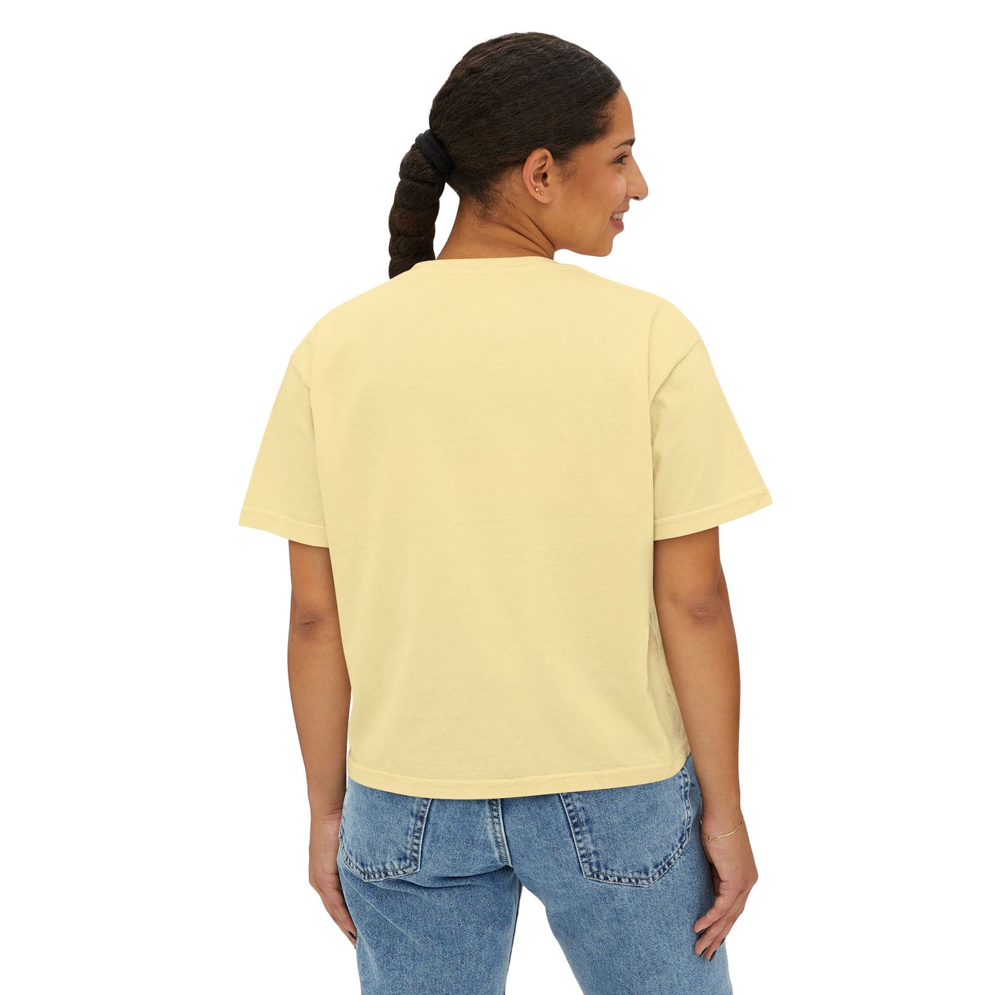 Bold Lip Drip Women's Boxy Tee - Trendy Graphic Top for Casual Vibes