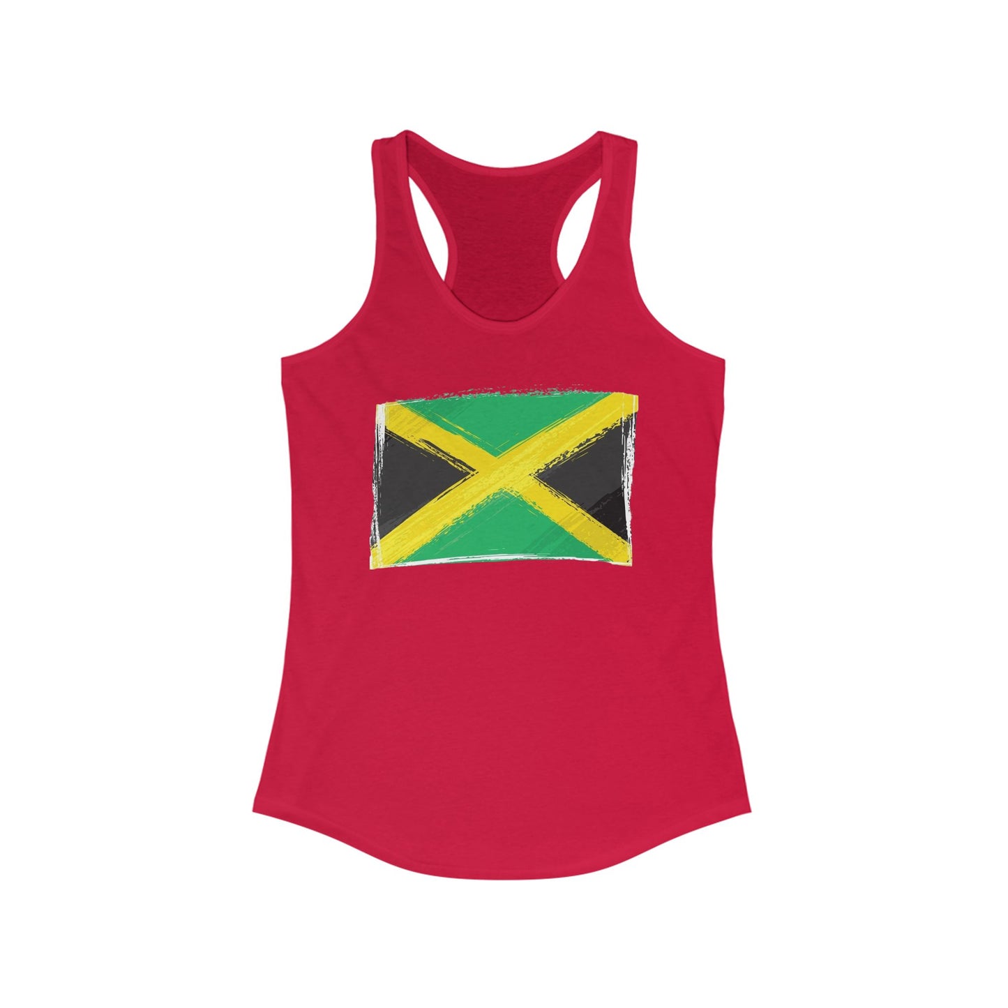 Jamaican Flag Women's Racerback Tank - Perfect for Summer & Celebrations