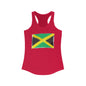 Jamaican Flag Women's Racerback Tank - Perfect for Summer & Celebrations