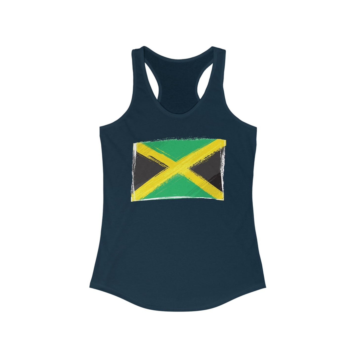 Jamaican Flag Women's Racerback Tank - Perfect for Summer & Celebrations