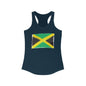 Jamaican Flag Women's Racerback Tank - Perfect for Summer & Celebrations