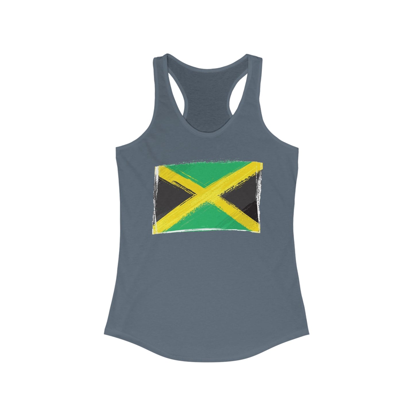 Jamaican Flag Women's Racerback Tank - Perfect for Summer & Celebrations