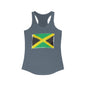 Jamaican Flag Women's Racerback Tank - Perfect for Summer & Celebrations