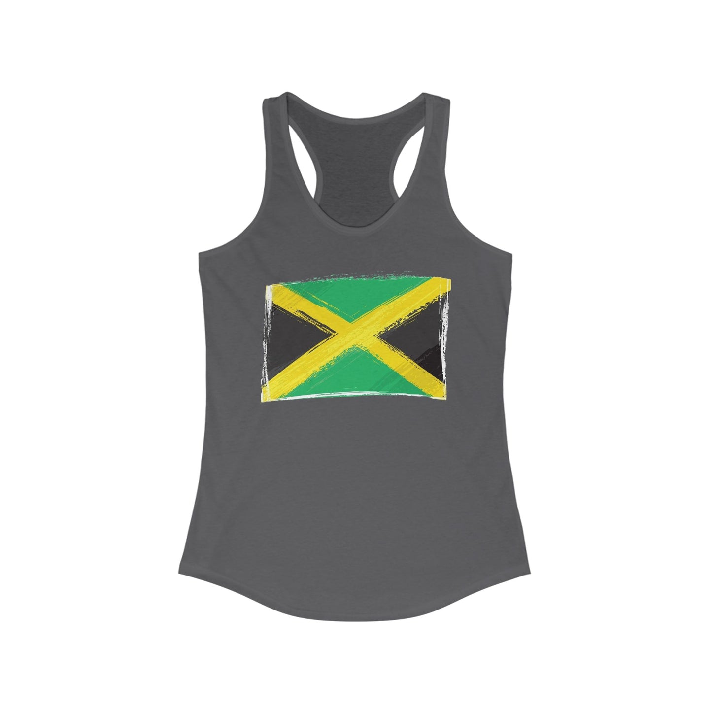 Jamaican Flag Women's Racerback Tank - Perfect for Summer & Celebrations