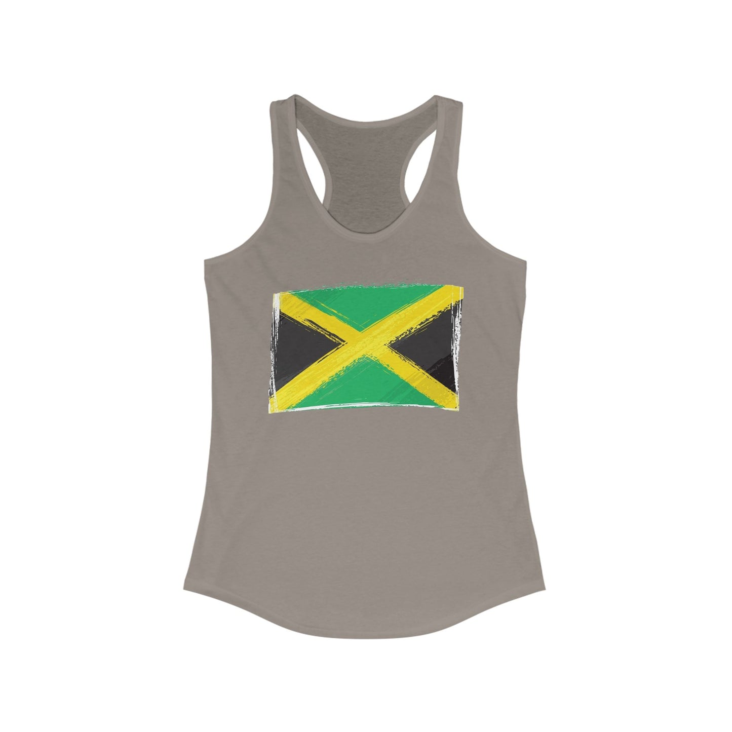 Jamaican Flag Women's Racerback Tank - Perfect for Summer & Celebrations