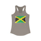 Jamaican Flag Women's Racerback Tank - Perfect for Summer & Celebrations