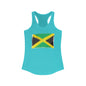 Jamaican Flag Women's Racerback Tank - Perfect for Summer & Celebrations