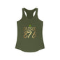 Jamaican Pride Women's Racerback Tank Top - On Isle 876 Design