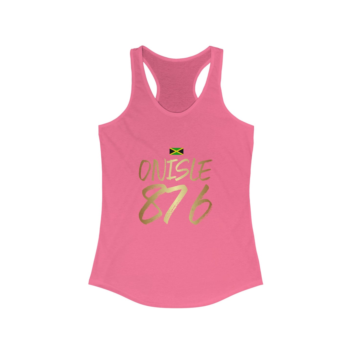 Jamaican Pride Women's Racerback Tank Top - On Isle 876 Design