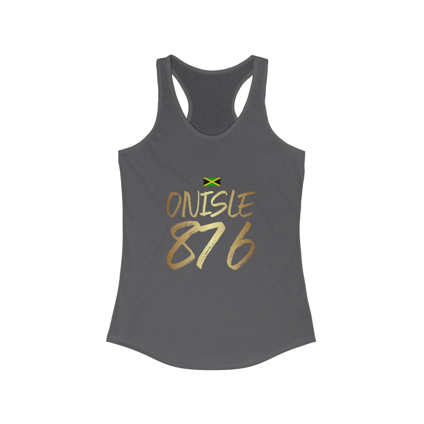 Jamaican Pride Women's Racerback Tank Top - On Isle 876 Design