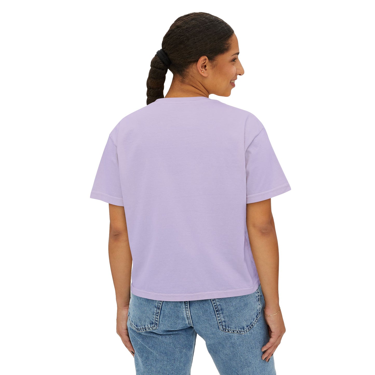 Bold Lip Drip Women's Boxy Tee - Trendy Graphic Top for Casual Vibes