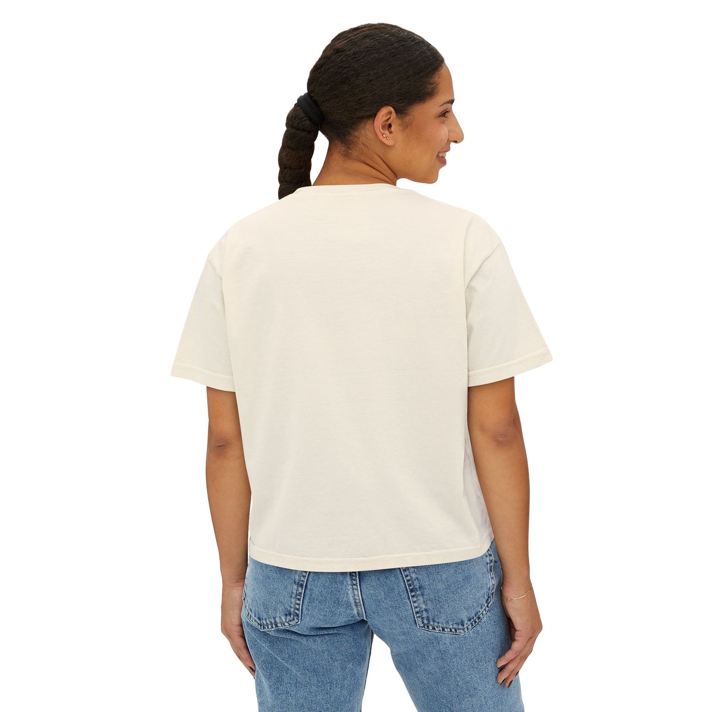 Bold Lip Drip Women's Boxy Tee - Trendy Graphic Top for Casual Vibes