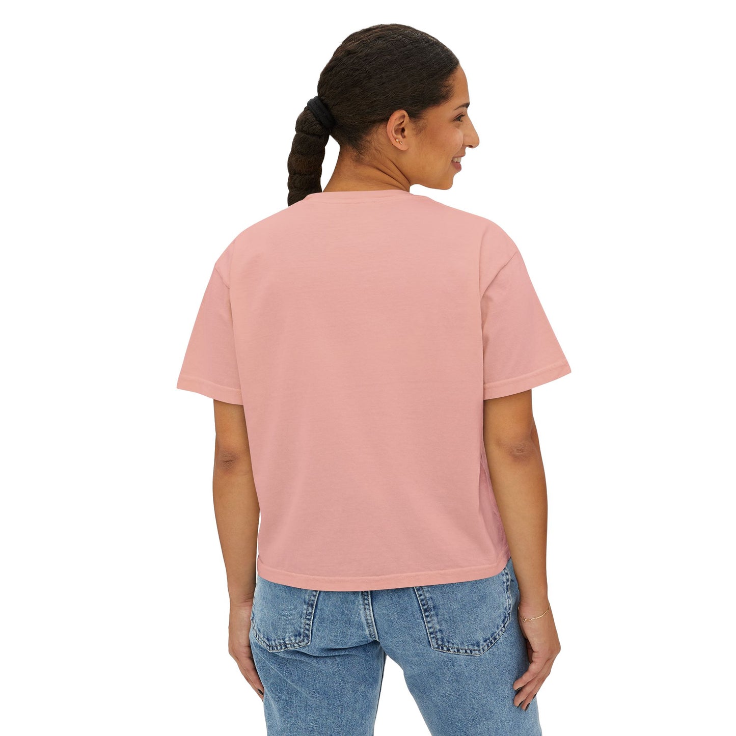 Bold Lip Drip Women's Boxy Tee - Trendy Graphic Top for Casual Vibes