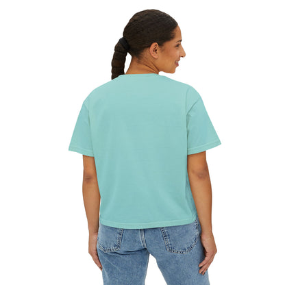 Bold Lip Drip Women's Boxy Tee - Trendy Graphic Top for Casual Vibes
